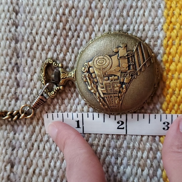 Vintage Armitron railroad train pocket watch - Picture 11 of 13